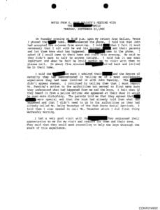 John Wood Fanning BSA perversion file, p. 9 - Hart Bullock's notes from meeting with two victims and their parents