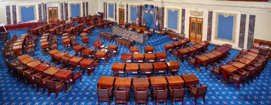 US Senate floor