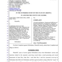Complaint: Jane Doe, John Doe One, John Doe Two v. Corporation of the President of The Church of the Church of Jesus Christ of Latter-day Saints et al.