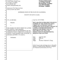 Branden Wilson declaration, April 7, 2023, page 1