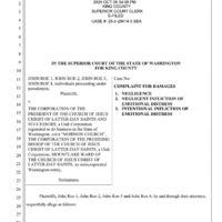 2025 WA Lawsuit: John Roes 1-4 v. Mormon church re: alleged child sexual abuse by David Herget